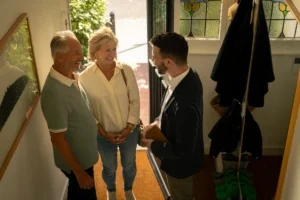 Buyers viewing a property